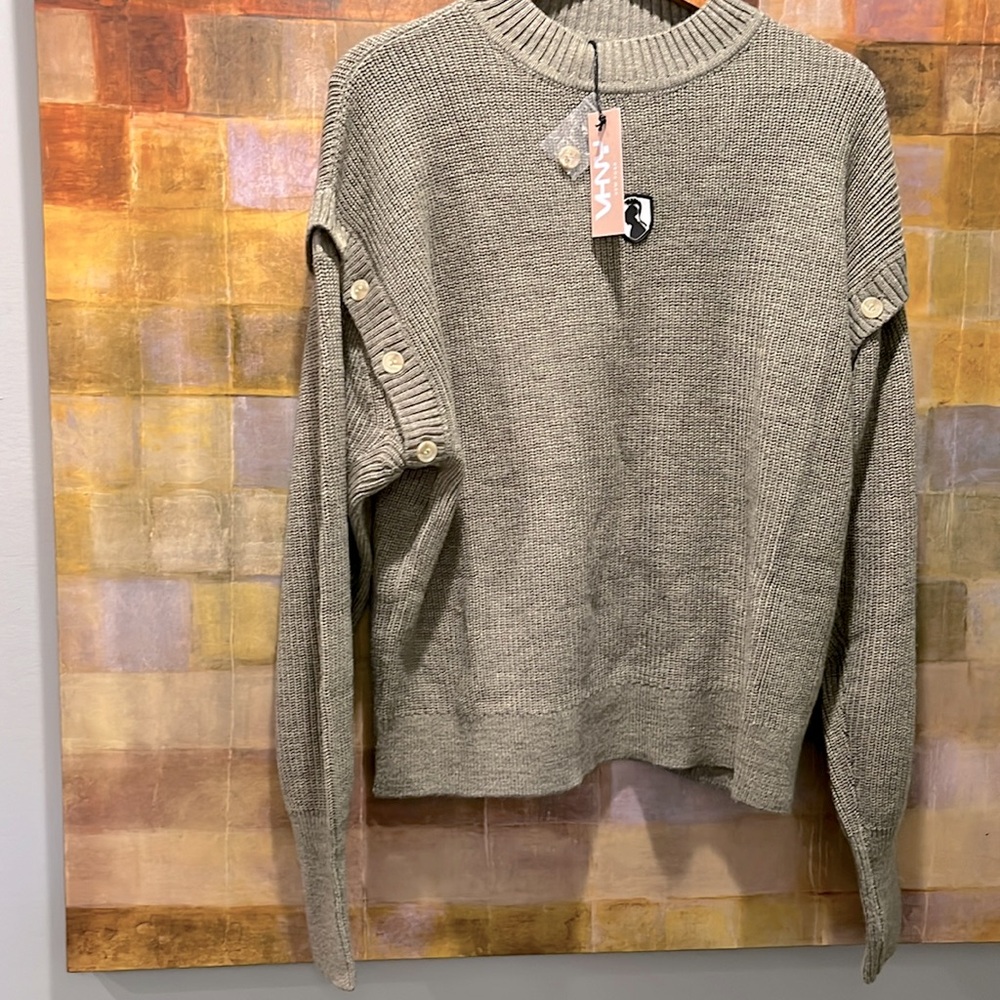 NWT VHNY Vivienne Hu Detachable Sleeves Knit Top
